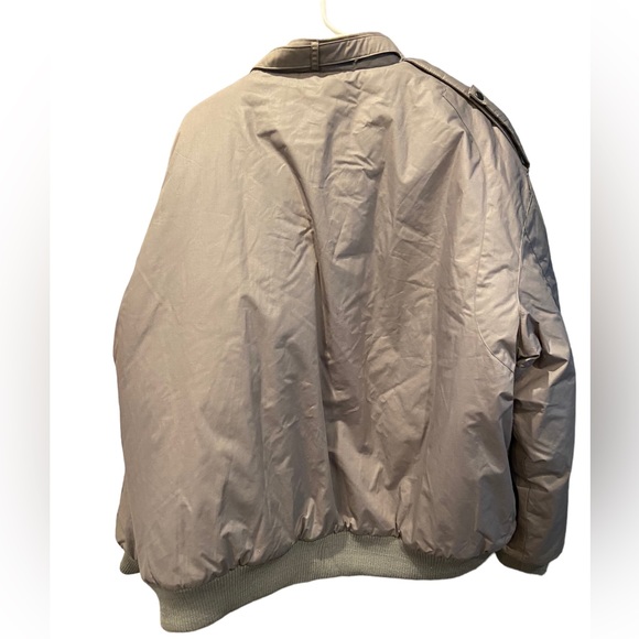 Vintage Gray World Travel Club Puffy Retro Men’s 2XL Racer Jacket RARE - Picture 2 of 8